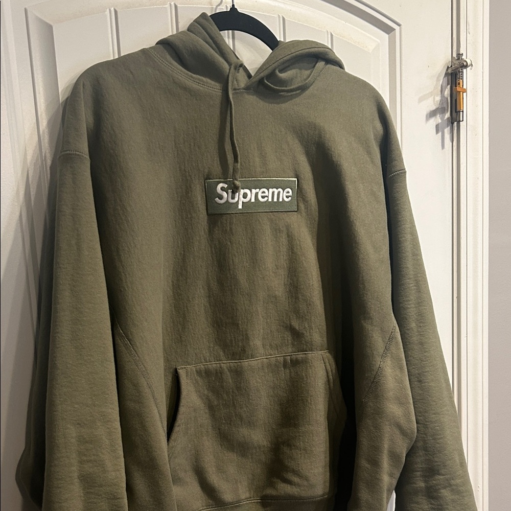 Supreme Khaki Green Hoodie